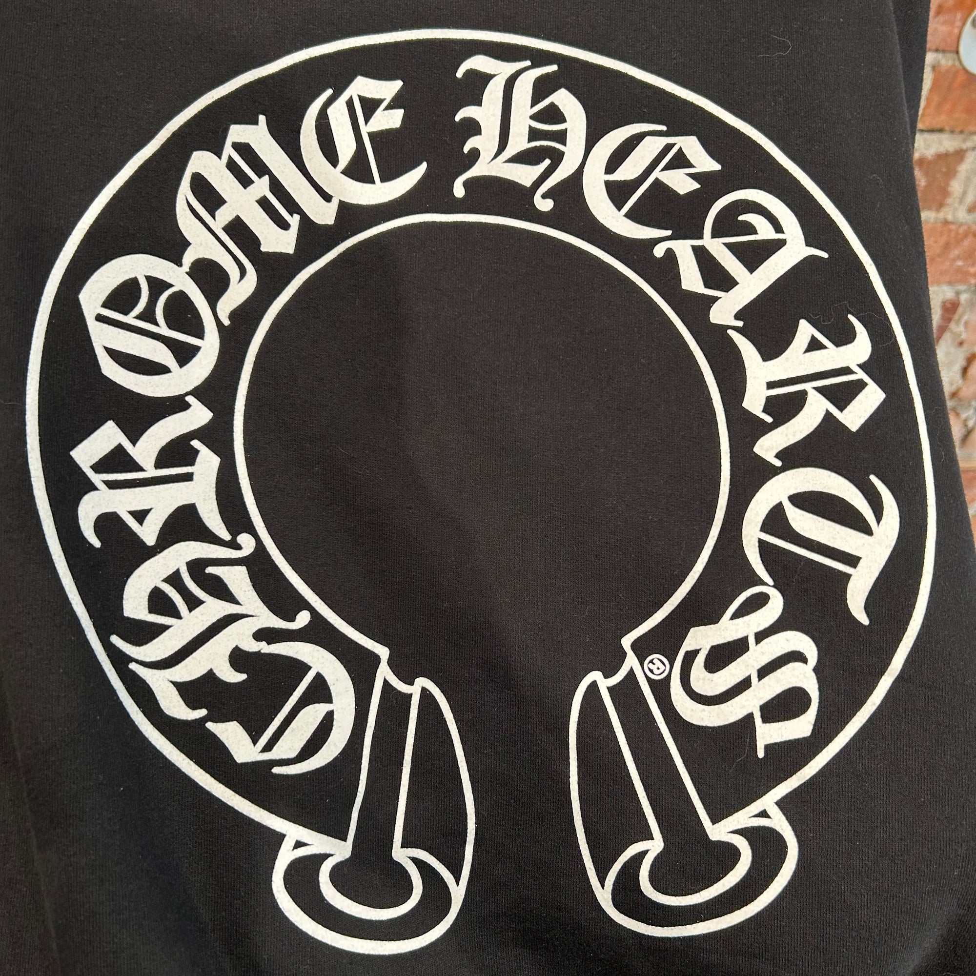 CHROME HEARTS HORSESHOE FLORAL THERMAL ZIP HOODIE ‘BLACK’