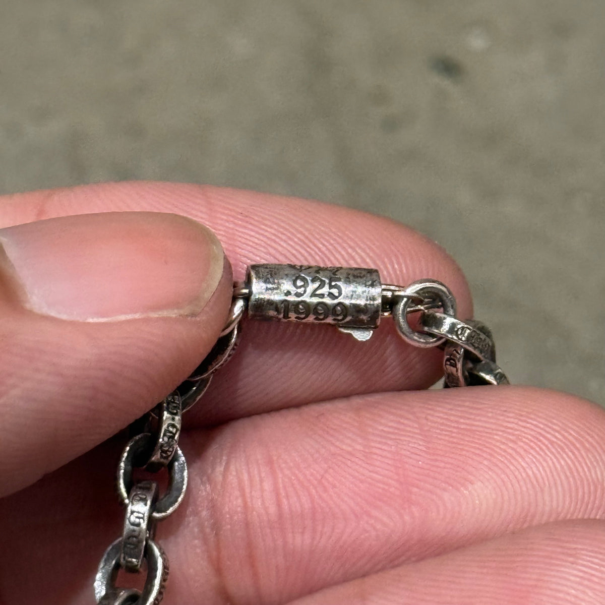 CHROME HEARTS 20” PAPER CHAIN NECKLACE ‘SILVER’