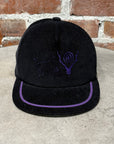 SOUTH2WEST8 CORDUROY CAP ‘BLACK/PURPLE’