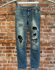 SAINT LAURENT SS16 HEDI STUDDED D02 DENIM ‘BLUE’