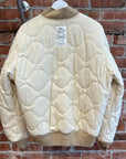 STUSSY REVERSIBLE MA-1 FLIGHT BOMBER JACKET ‘CREAM’