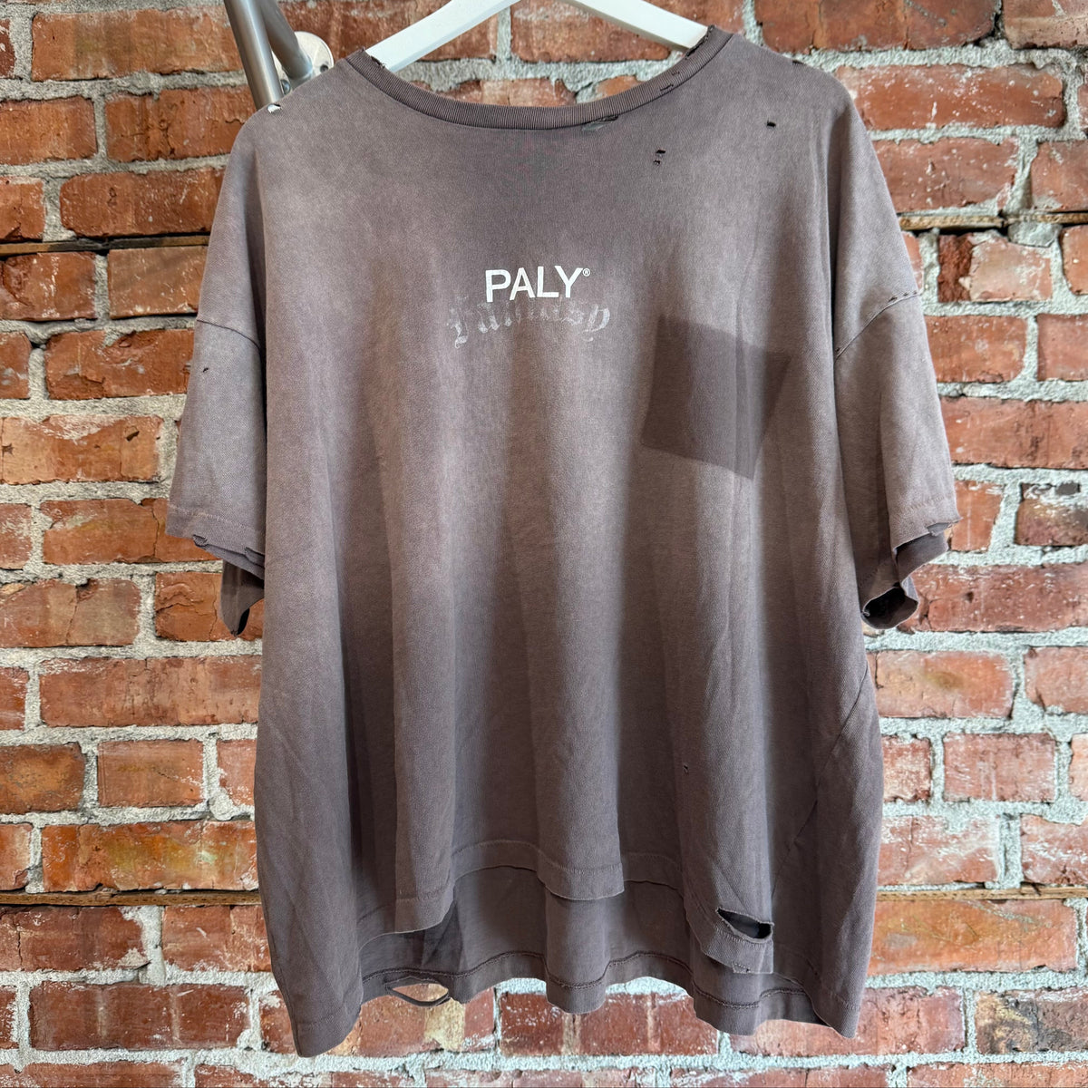 PALY HOLLYWOOD SS26 CORE LOGO TEE ‘BROWN’