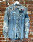 KAPITAL x PROLETA BORO WESTERN STUDDED SHIRT ‘BLUE’