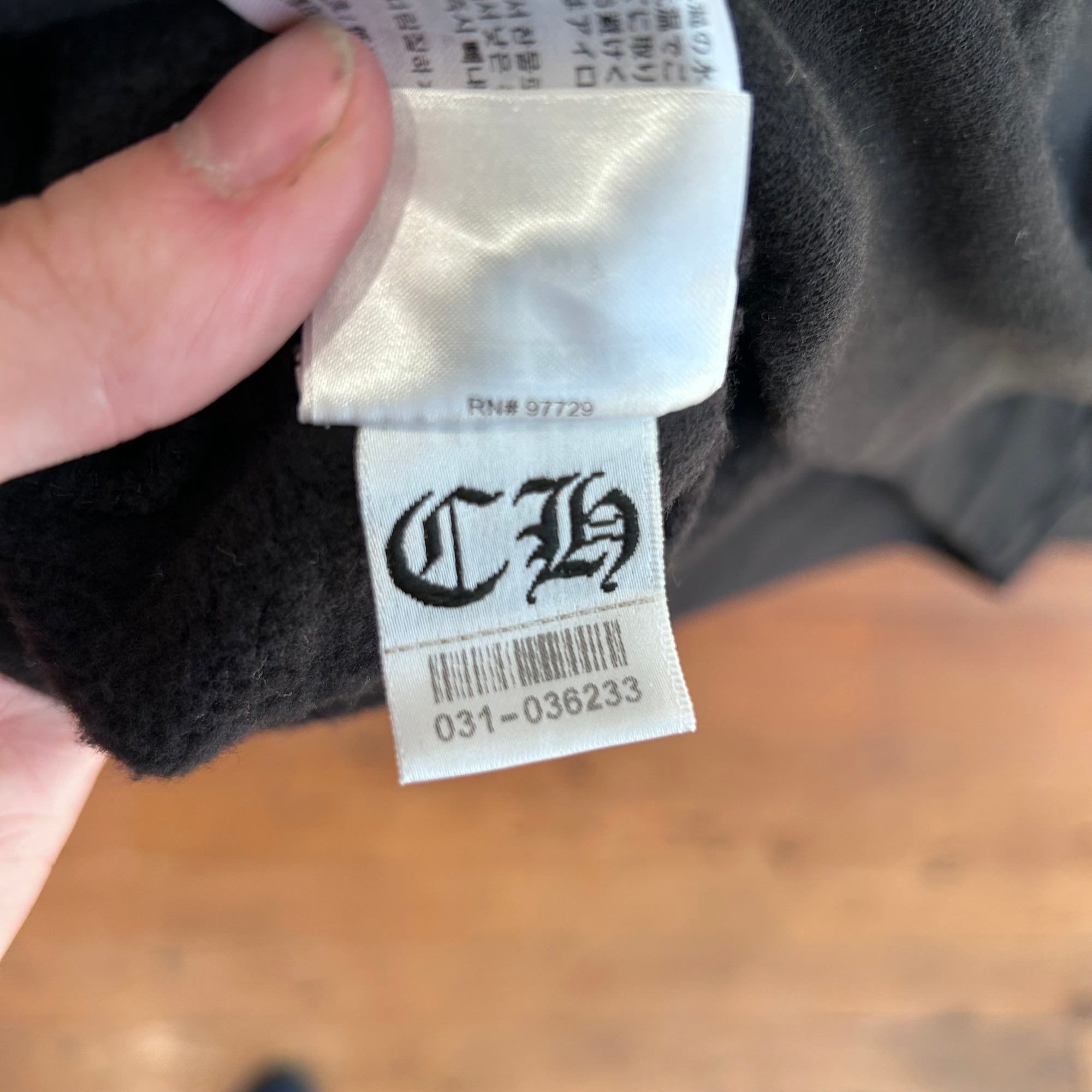 CHROME HEARTS ONLINE EXCLUSIVE SILVER GLITTER LOGO HOODIE ‘BLACK/SILVER’