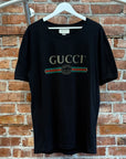 GUCCI VINTAGE CLASSIC LOGO TEE ‘BLACK’