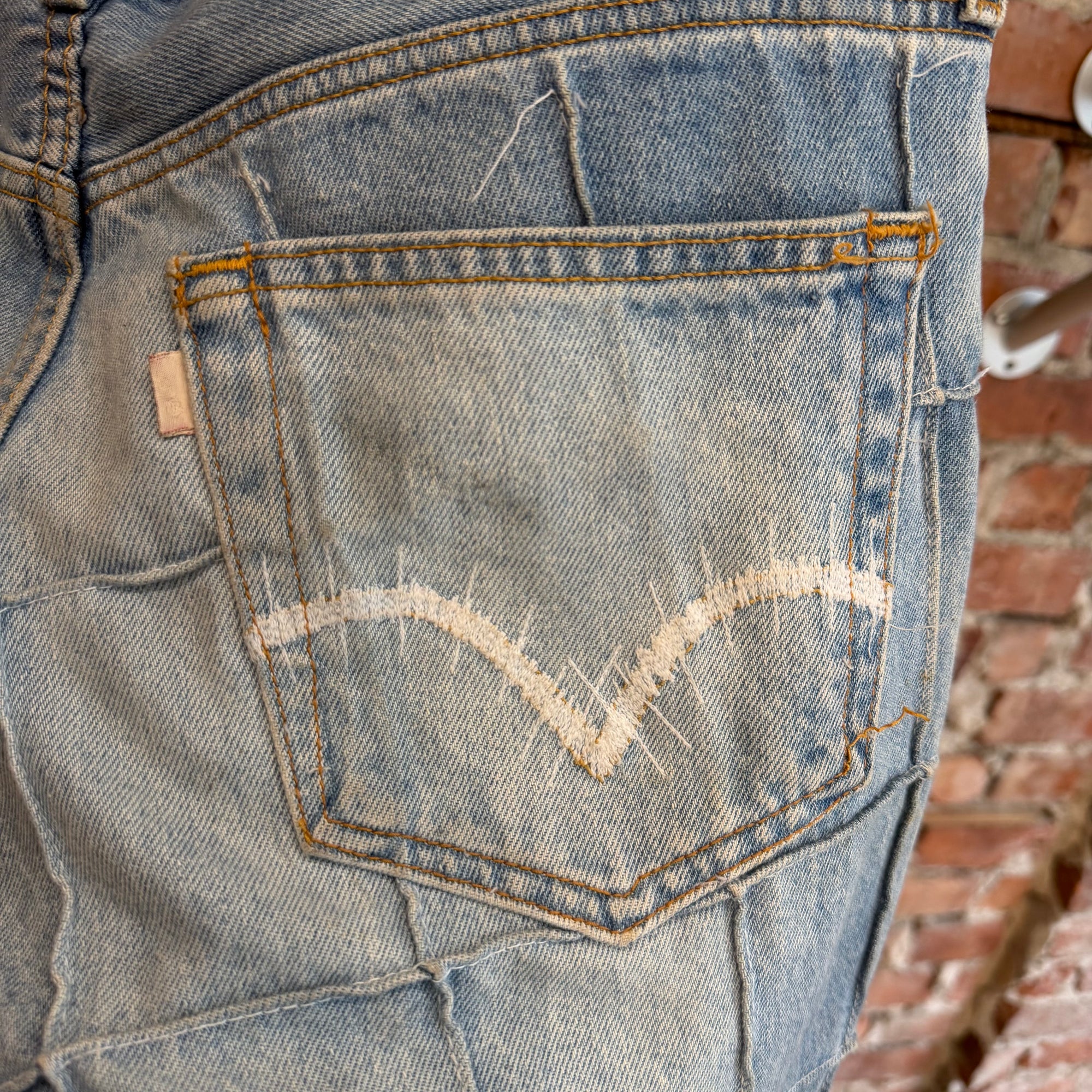 GALLERY DEPT LENNY FLARE PATCHWORK DENIM ‘LIGHT BLUE’