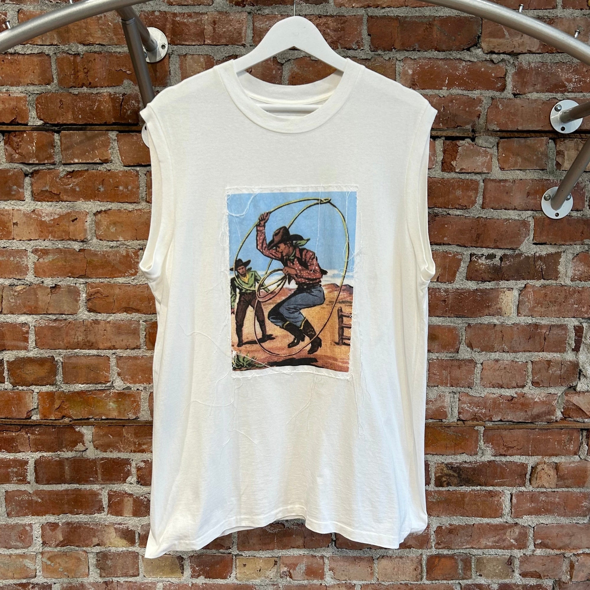 MAISON MARGIELA COWBOY JERSEY TANK ‘WHITE’