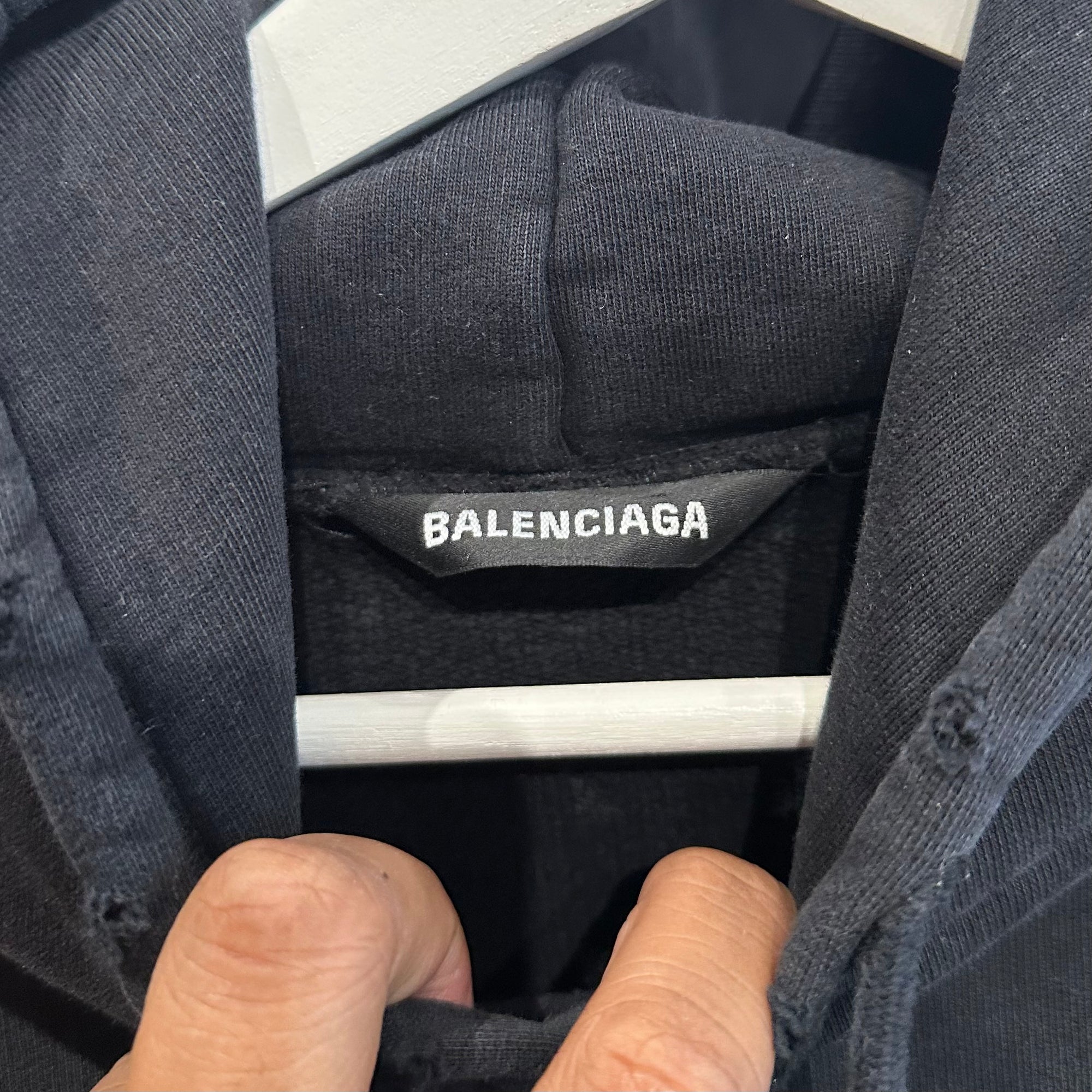 BALENCIAGA FW20 ALIEN SPORT OVERSIZED HOODIE ‘BLACK’