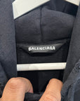 BALENCIAGA FW20 ALIEN SPORT OVERSIZED HOODIE ‘BLACK’