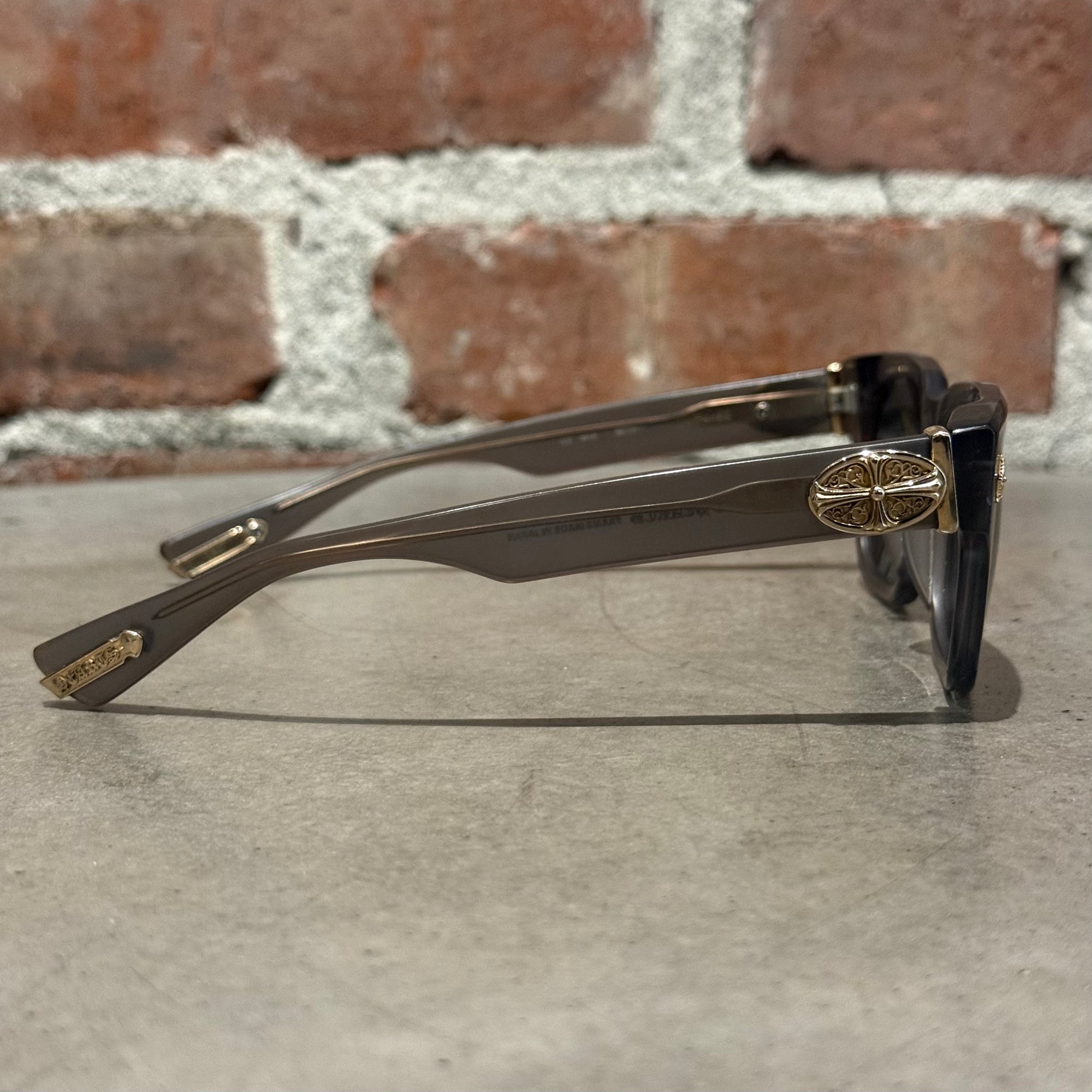 CHROME HEARTS 18K GOLD GIVENHED SUNGLASSES ‘SMOKE GREY’