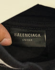 BALENCIAGA FW23 SAMPLE 3B TOP LEAGUE RACING LOGO TEE ‘BLACK’