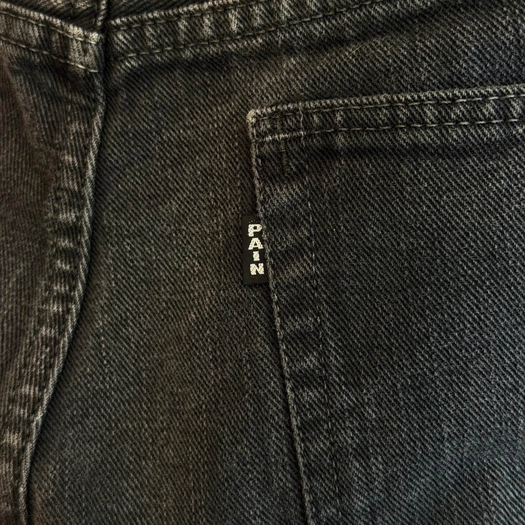 NUMBER (N)INE AW04 GIVE PEACE A CHANCE DENIM ‘BLACK’