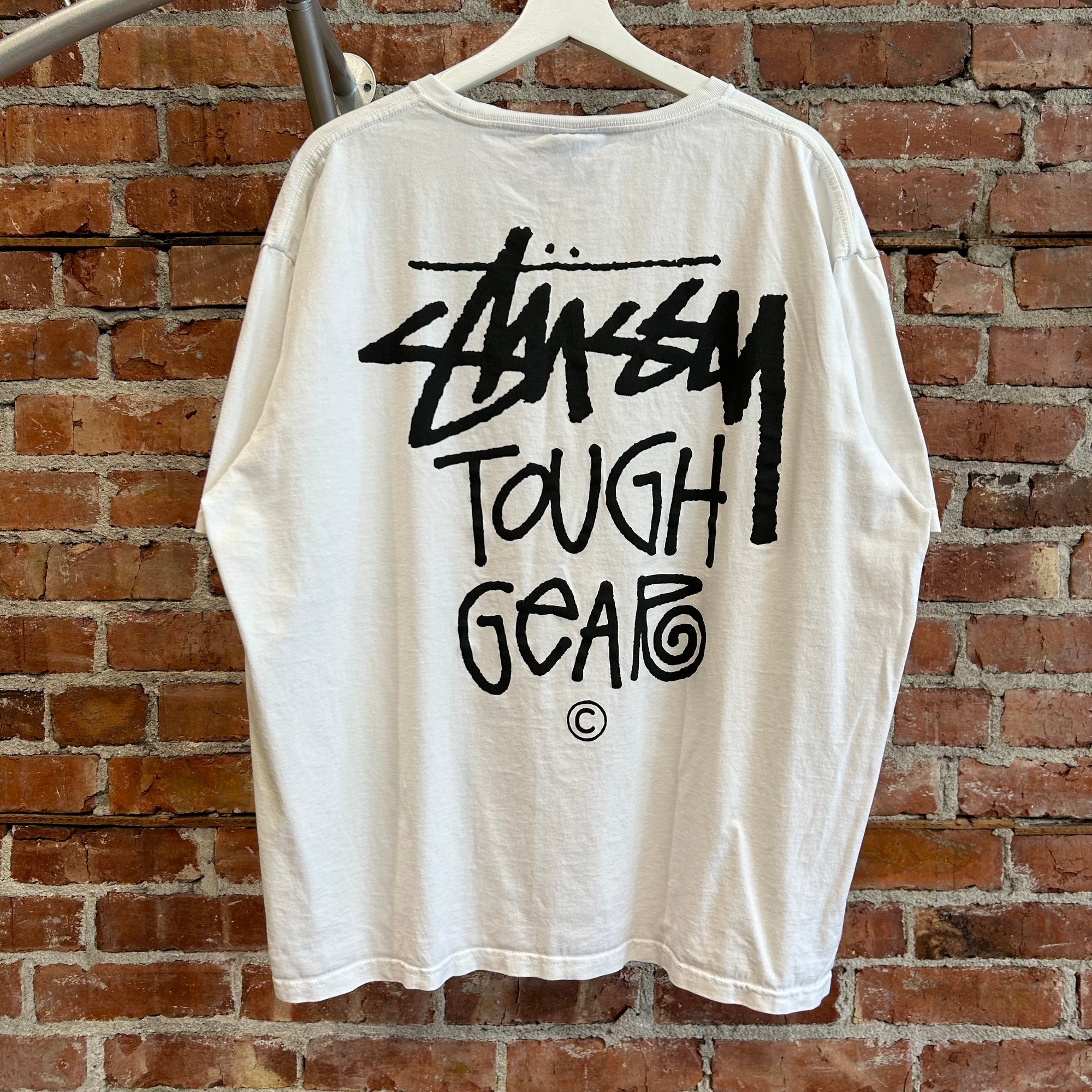 STUSSY TOUGH GEAR TEE ‘WHITE’
