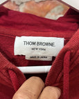 THOM BROWNE STRIPE SLEEVE HOODIE ‘RED/WHITE’