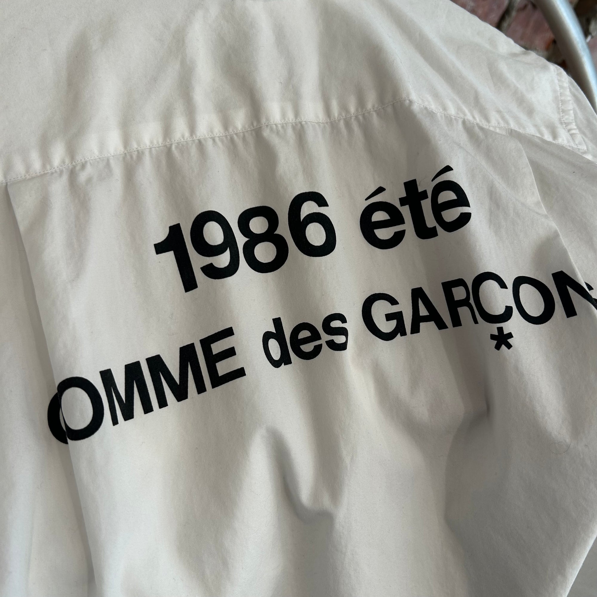 COMME DES GARÇONS 1986 ETE STAFF SHIRT ‘WHITE’