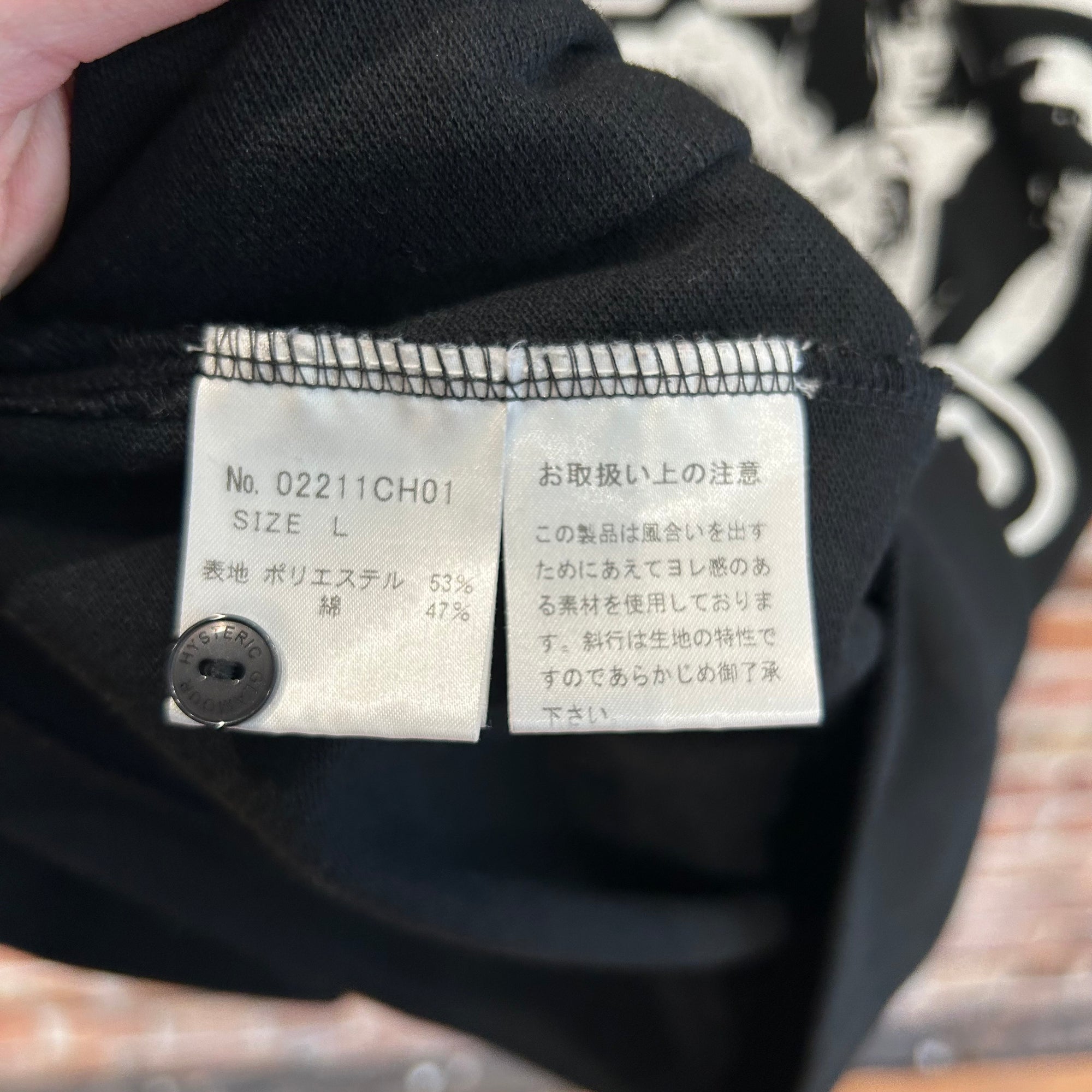 HYSTERIC GLAMOUR HYS ANGELS POLO 'BLACK/WHITE'