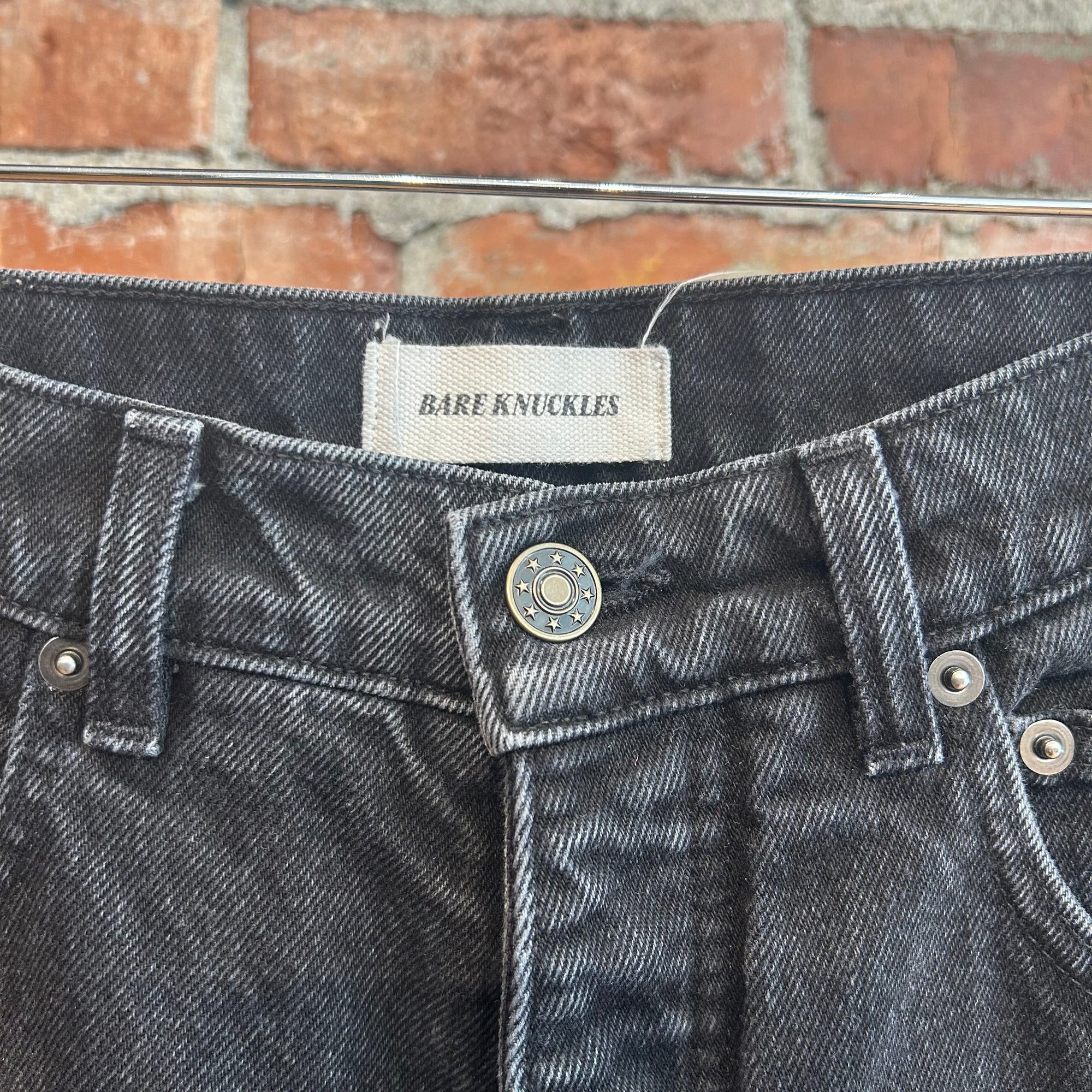 BARE KNUCKLES JAVIER WIDE LEG JEANS ‘BLACK’