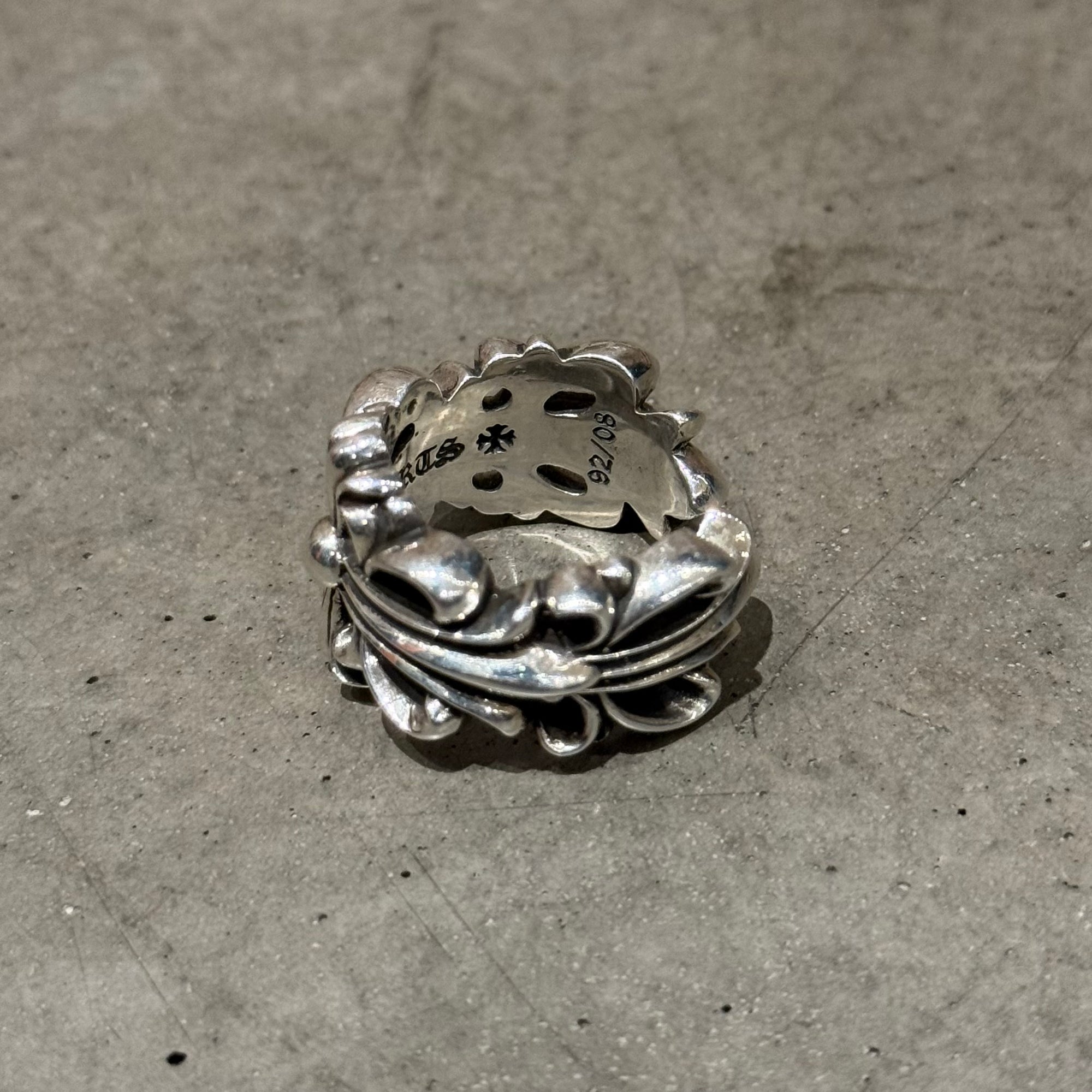 CHROME HEARTS DOUBLE FLORAL RING ‘SILVER’