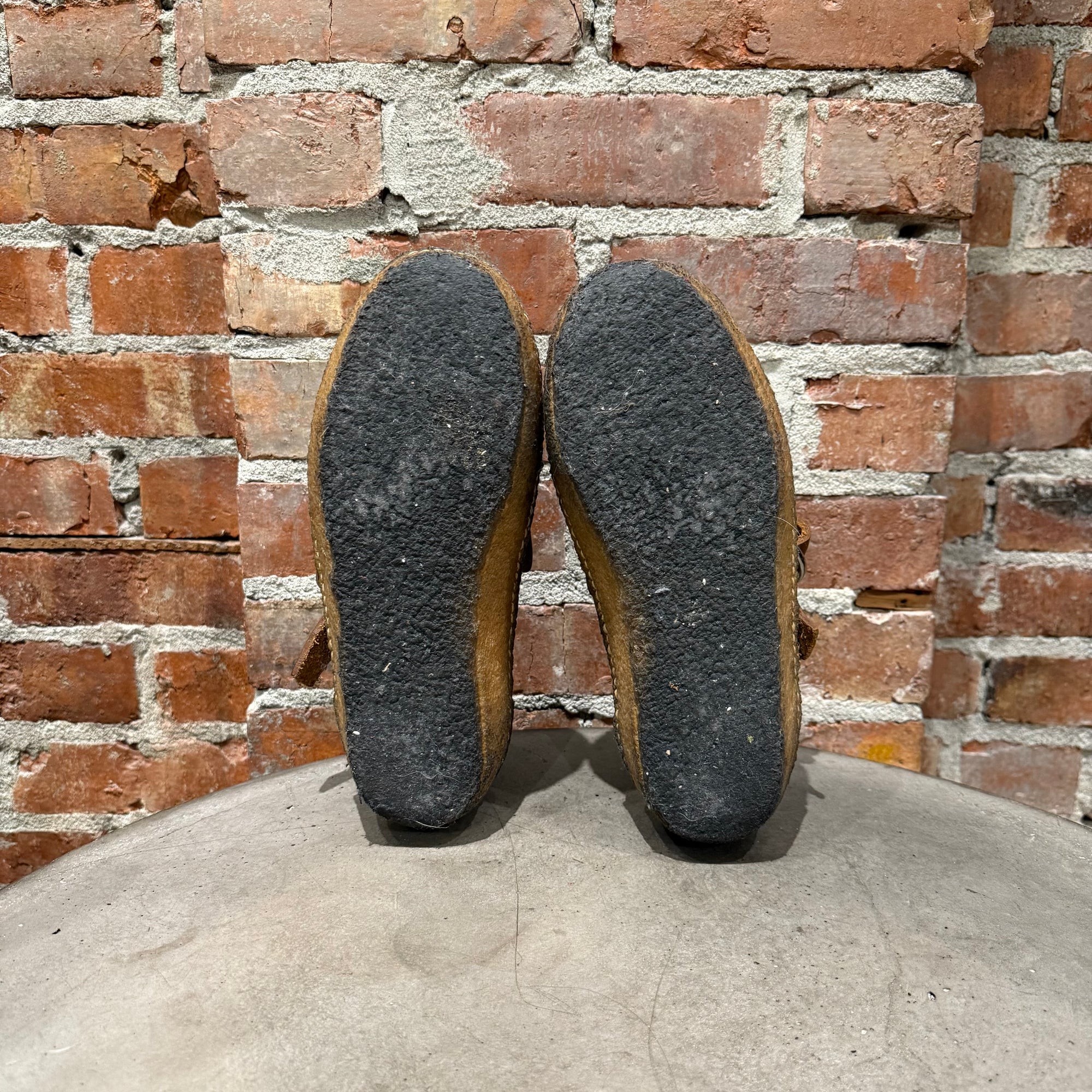 VISVIM 08AW SKYNYRD DOUBLE RING MOC FOLK LEATHER ‘BROWN’