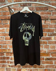 STUSSY SKULL LOGO TEE 'BLACK'