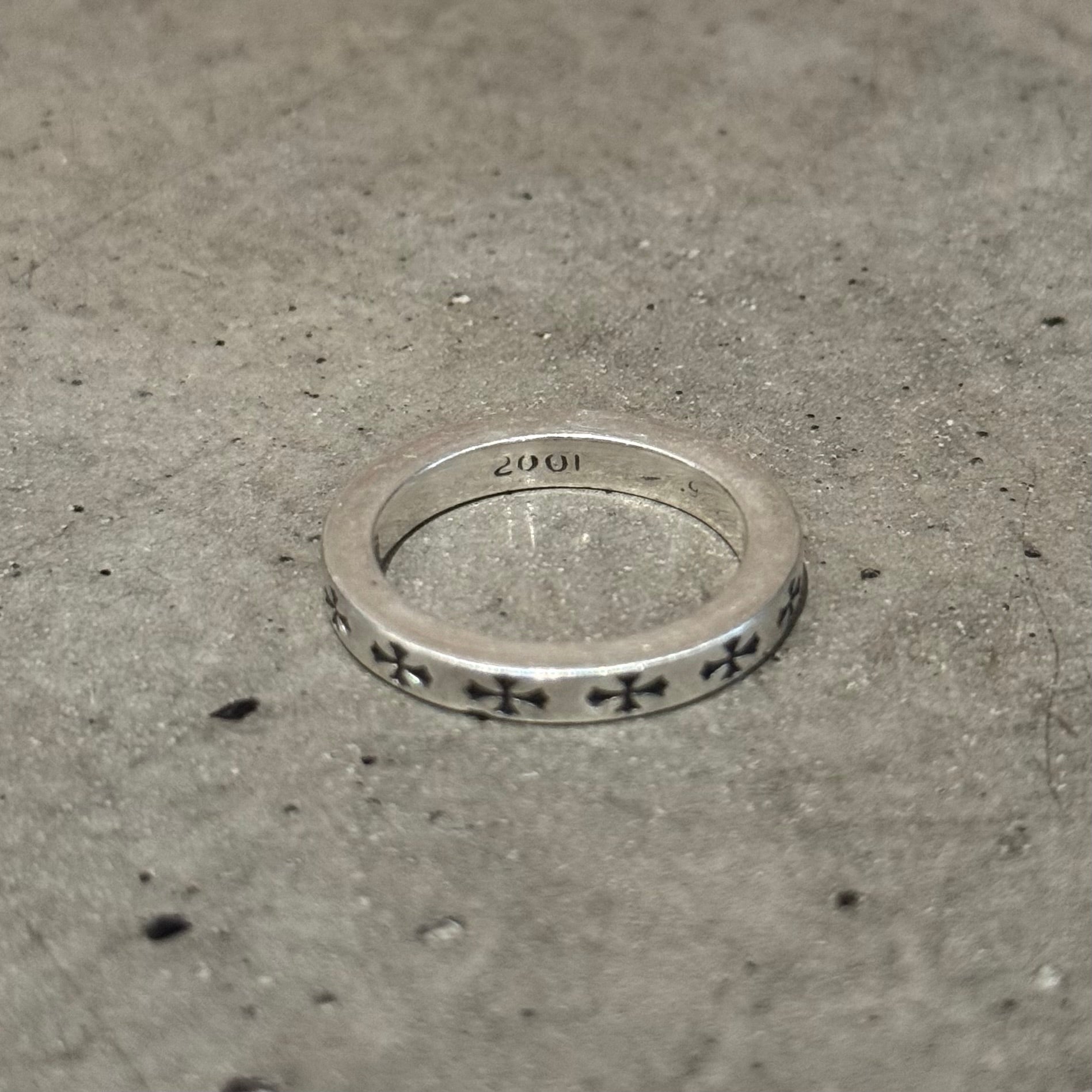 CHROME HEARTS 3MM LA F*CK YOU SPACER RING ‘SILVER’