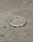 CHROME HEARTS 3MM LA F*CK YOU SPACER RING ‘SILVER’