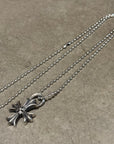 CHROME HEARTS DOUBLE CH PLUS CROSS NECKLACE ‘SILVER’