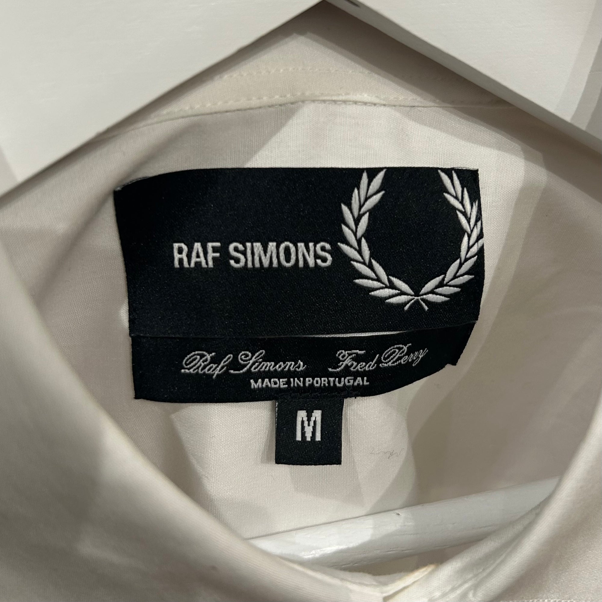 RAF SIMONS x FRED PERRY PATCHWORK SHIRT ‘WHITE’