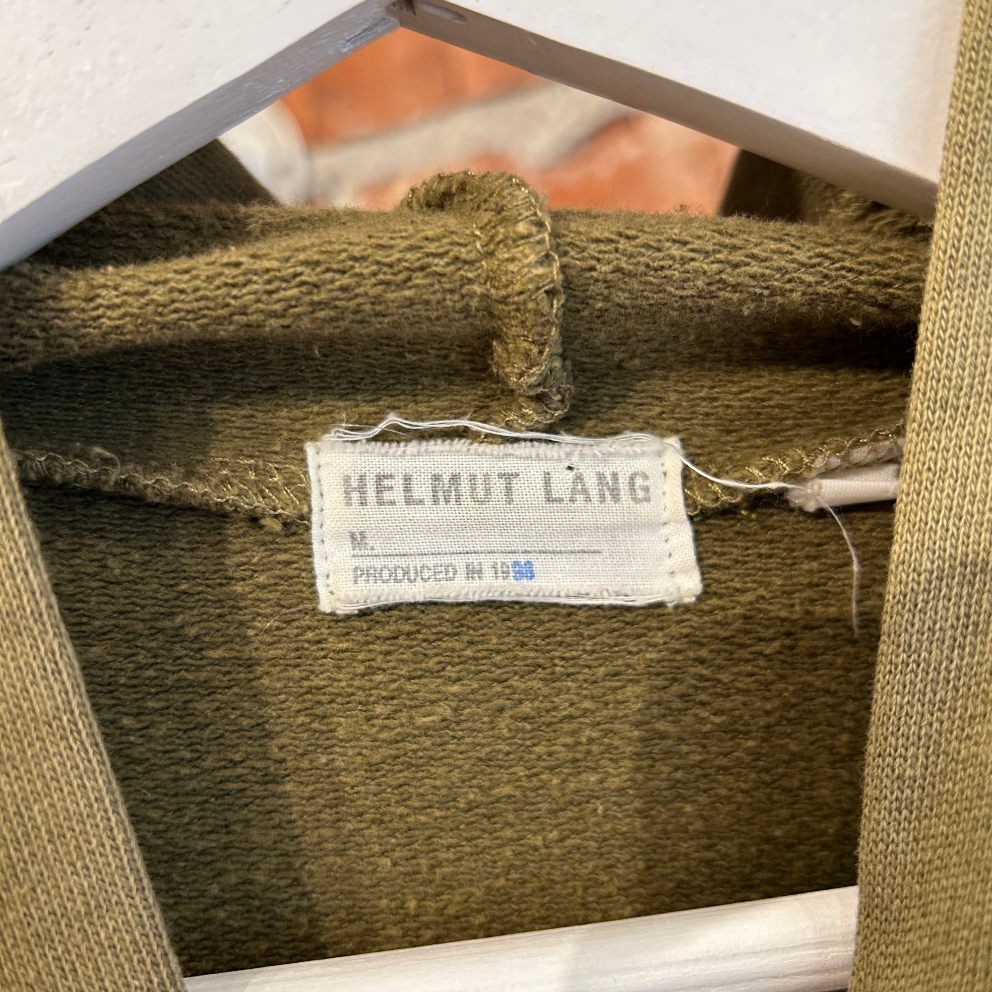 HELMUT LANG 1998 MILITARY HOODIE ‘OLIVE’