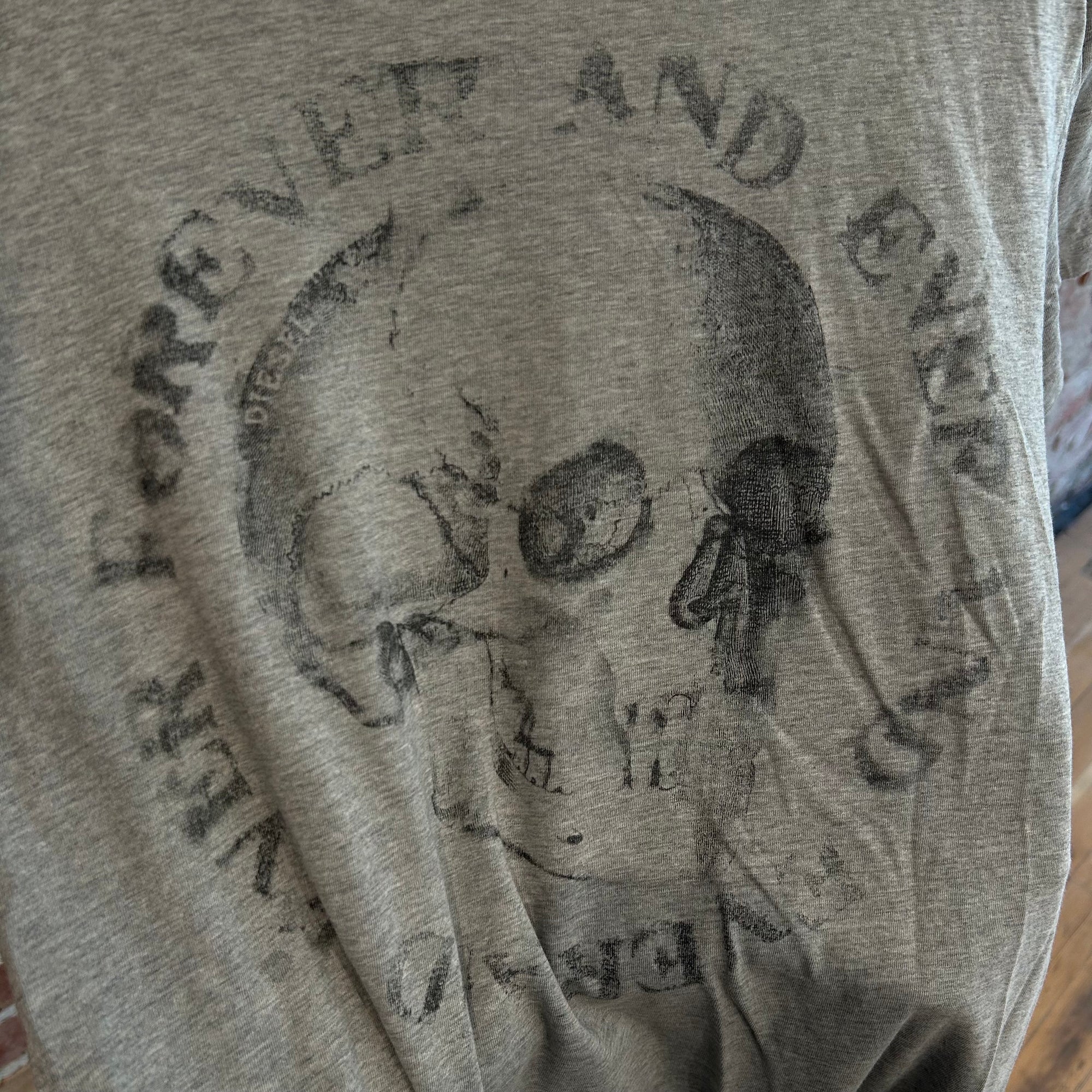 DIESEL SKULL TEE ‘GRAY’