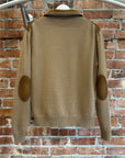 MIU MIU FW25 HIGH NECK SUEDE PANEL JACKET ‘BROWN’