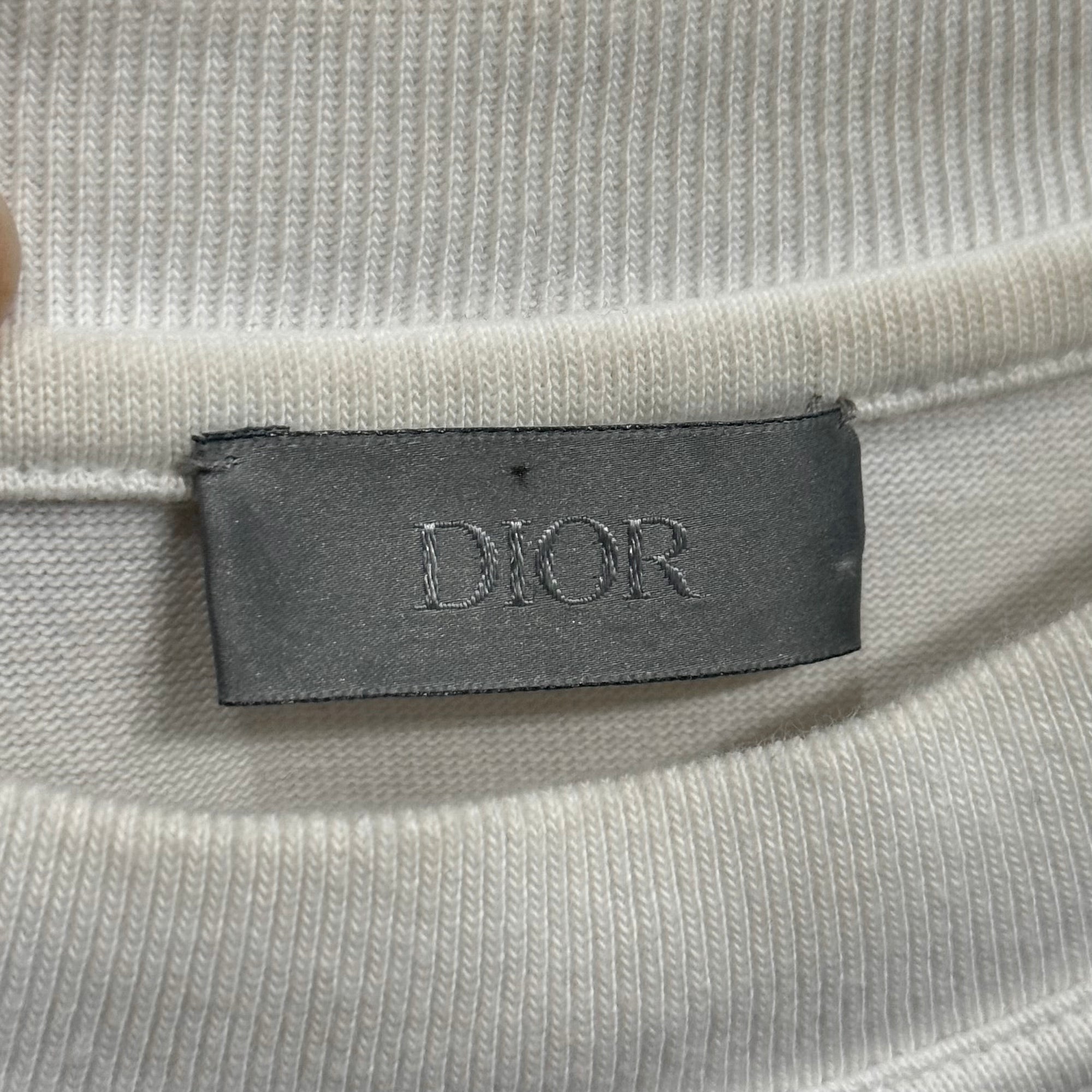 DIOR X RAYMOND PETTIBON SEWN SCRIPT TEE ‘WHITE’