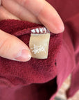 STUSSY CLASSIC LOGO CREWNECK ‘MAROON’