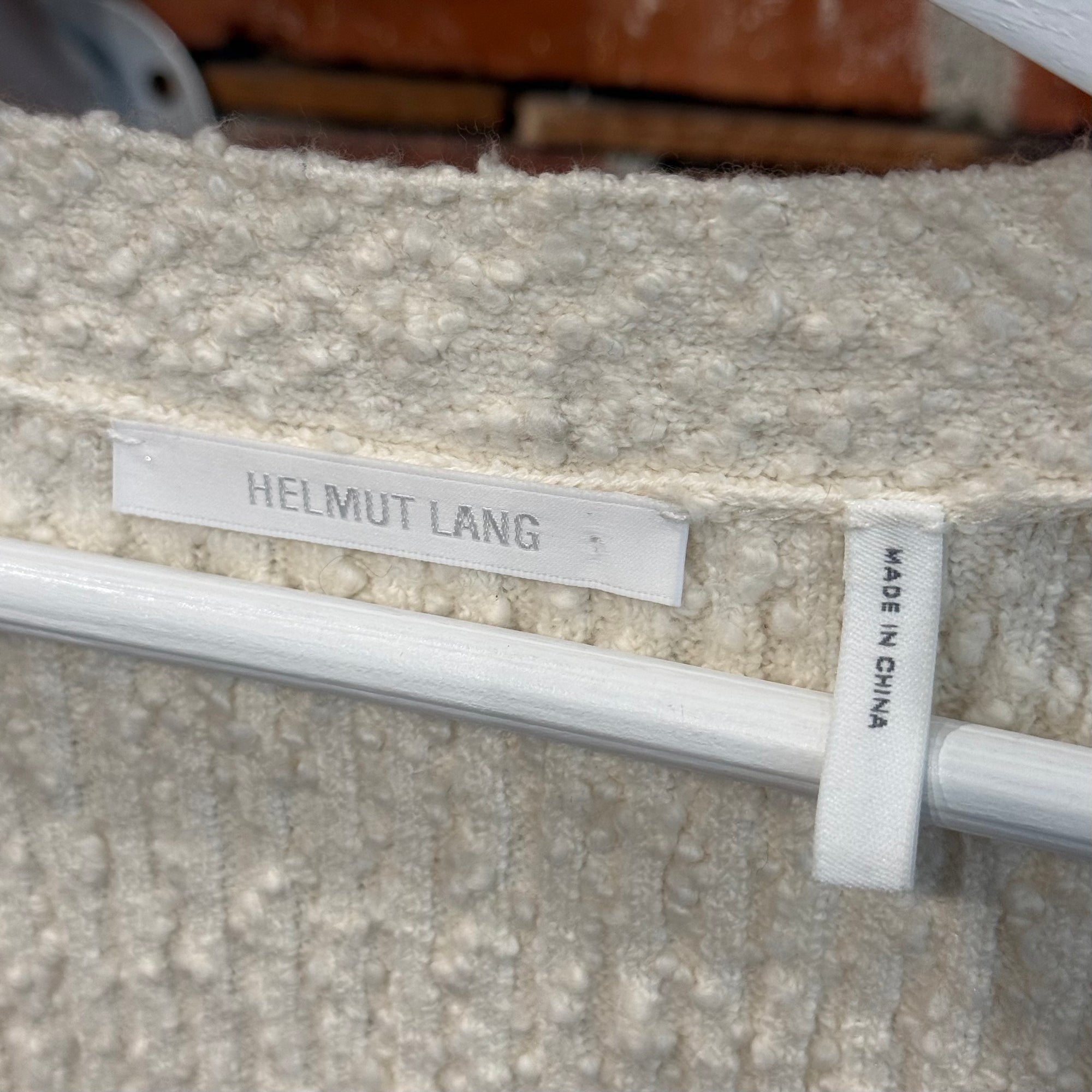 HELMUT LANG KNIT CARDIGAN ‘WHITE’