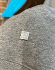 ACNE STUDIOS MELANGE FACE PATCH HOODIE ‘GREY’