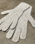 CHROME HEARTS CASHMERE PLUS CROSS PATCH GLOVES ‘GREY’