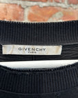GIVENCHY FW25 PARIS DISTRESSED LOGO CREWNECK ‘BLACK’