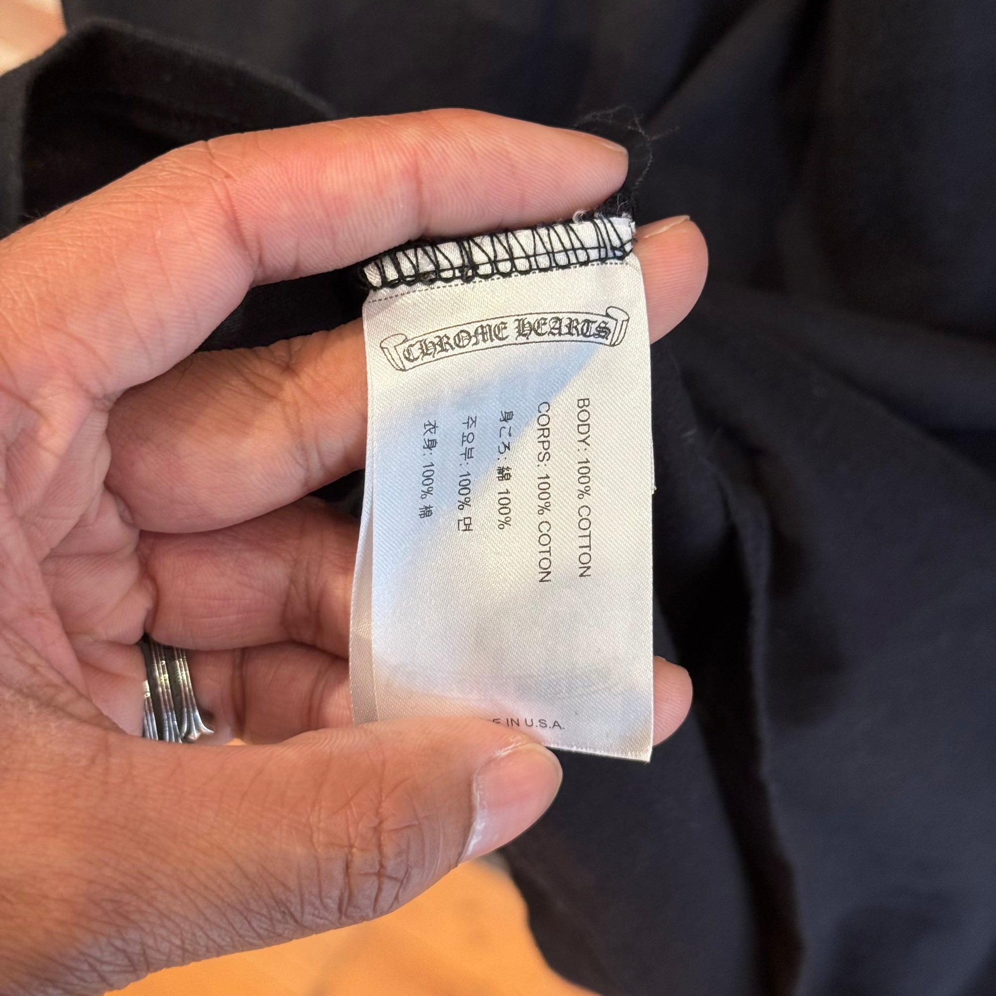 CHROME HEARTS NEON EYECHART TEE ‘BLACK’