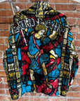 SUPREME SS21 SAINT MICHAEL FLEECE ZIP JACKET ‘MULTI’