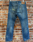 EVISU LOT 005 OFFSET GULL PRINT DENIM ‘BLUE/IVORY’