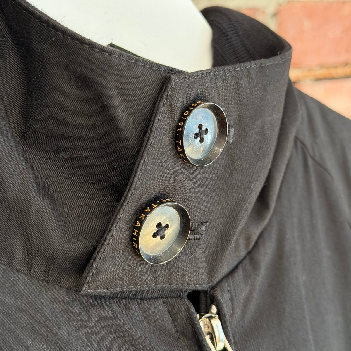 TAKAHIROMIYASHITA THE SOLOIST SS24 DISTRESSED DOG EAR HARRINGTON JACKET ‘BLACK’