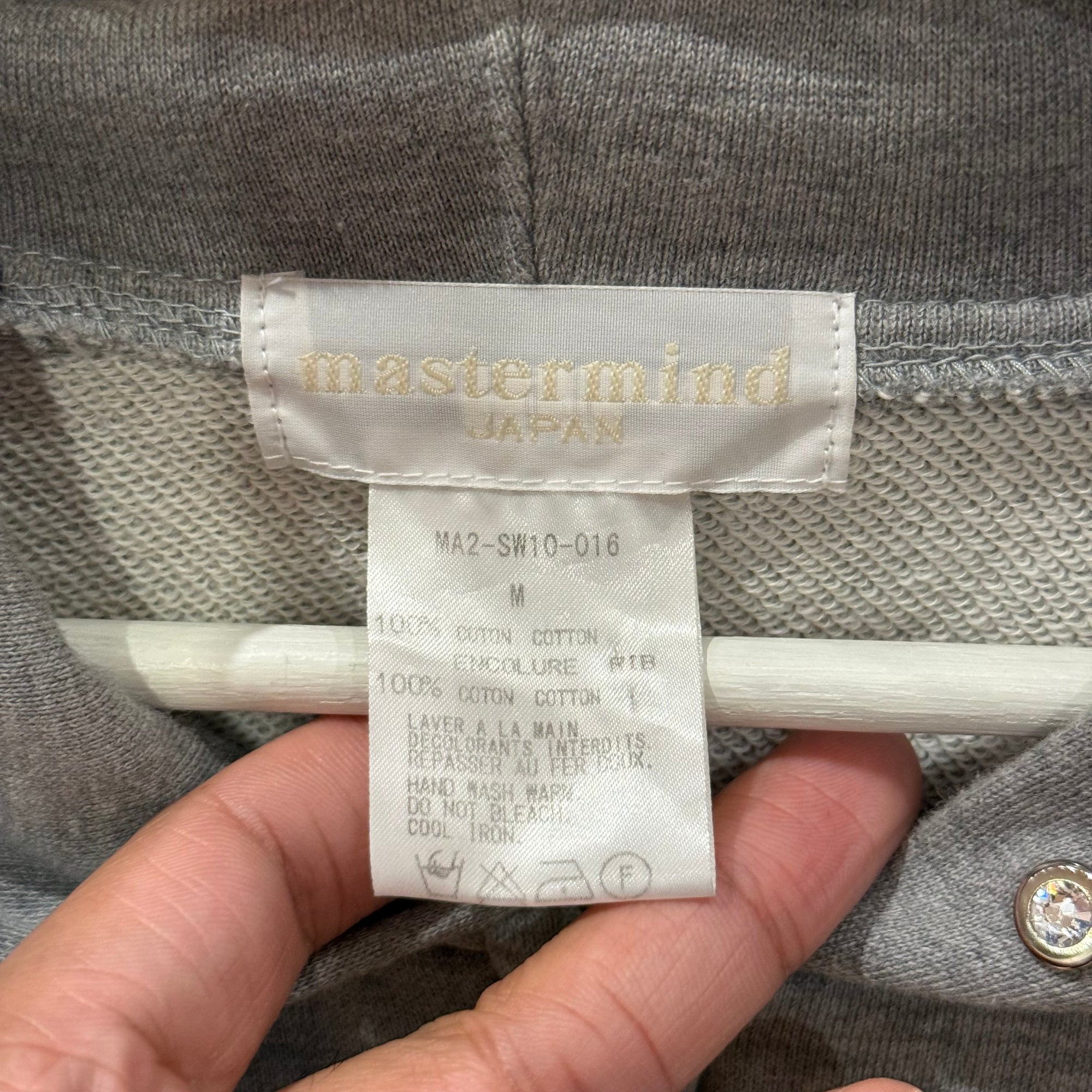 MASTERMIND PATCHWORK SKULL ZIP UP ‘GREY’