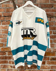 MARTINE ROSE OVERSIZED FOOTBALL TOP JERSEY ‘WHITE’