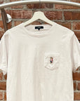 BEAMS "LO" BEAR POCKET TEE ‘WHITE’