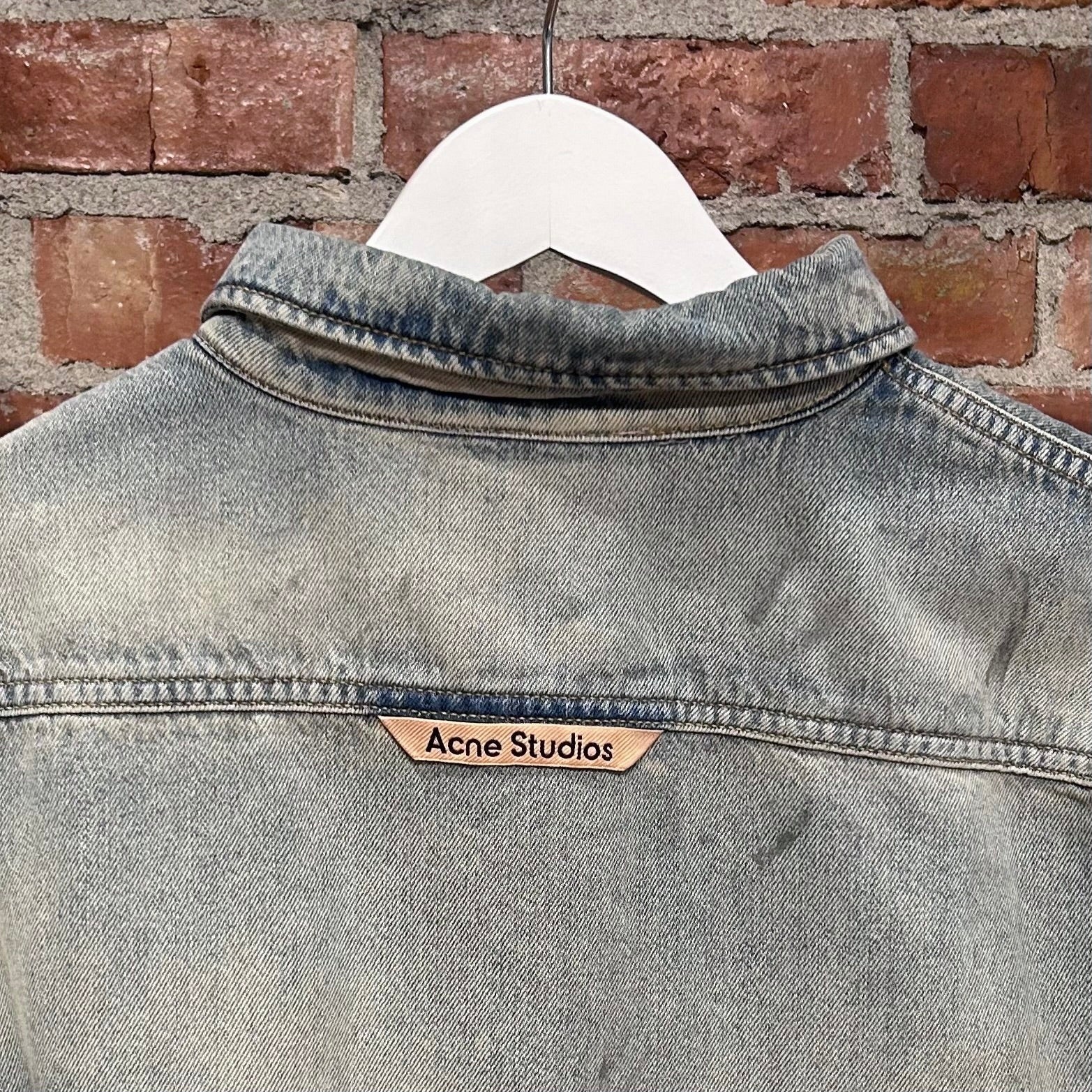 ACNE STUDIOS WASHED PAINTER DENIM SHIRT ‘BLUE’