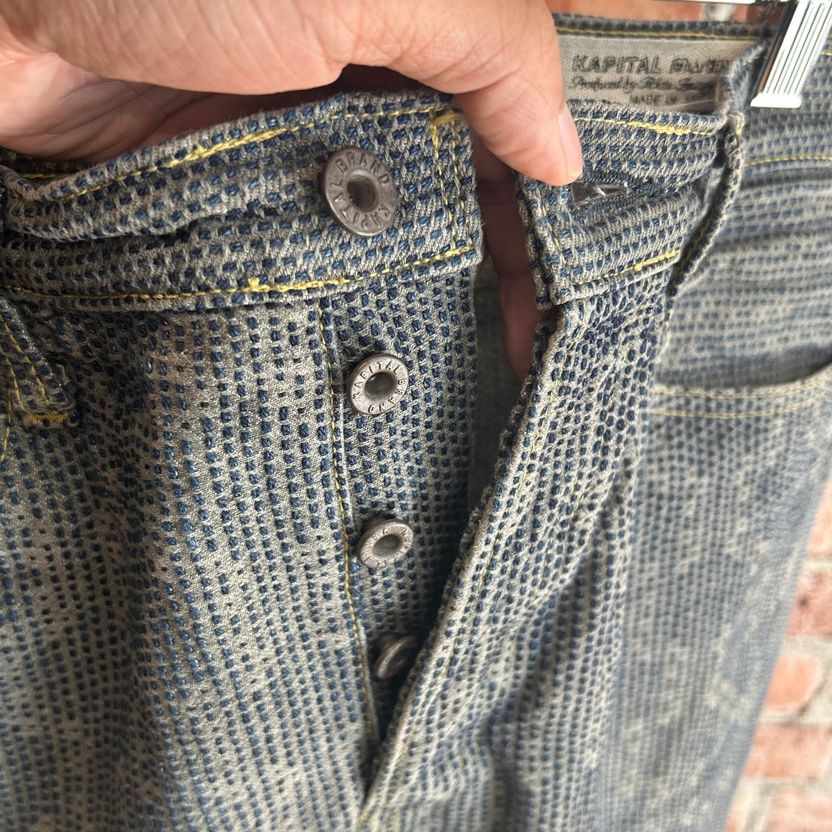 KAPITAL STRAIGHT LEG CENTURY DENIM JEANS ‘INDIGO’