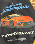 BALENCIAGA X LAMBORGHINI ZIP HOODIE ‘WASHED NAVY’