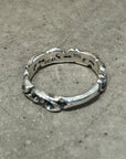DEAL DESIGN NARROW FLORAL RING ‘SILVER’