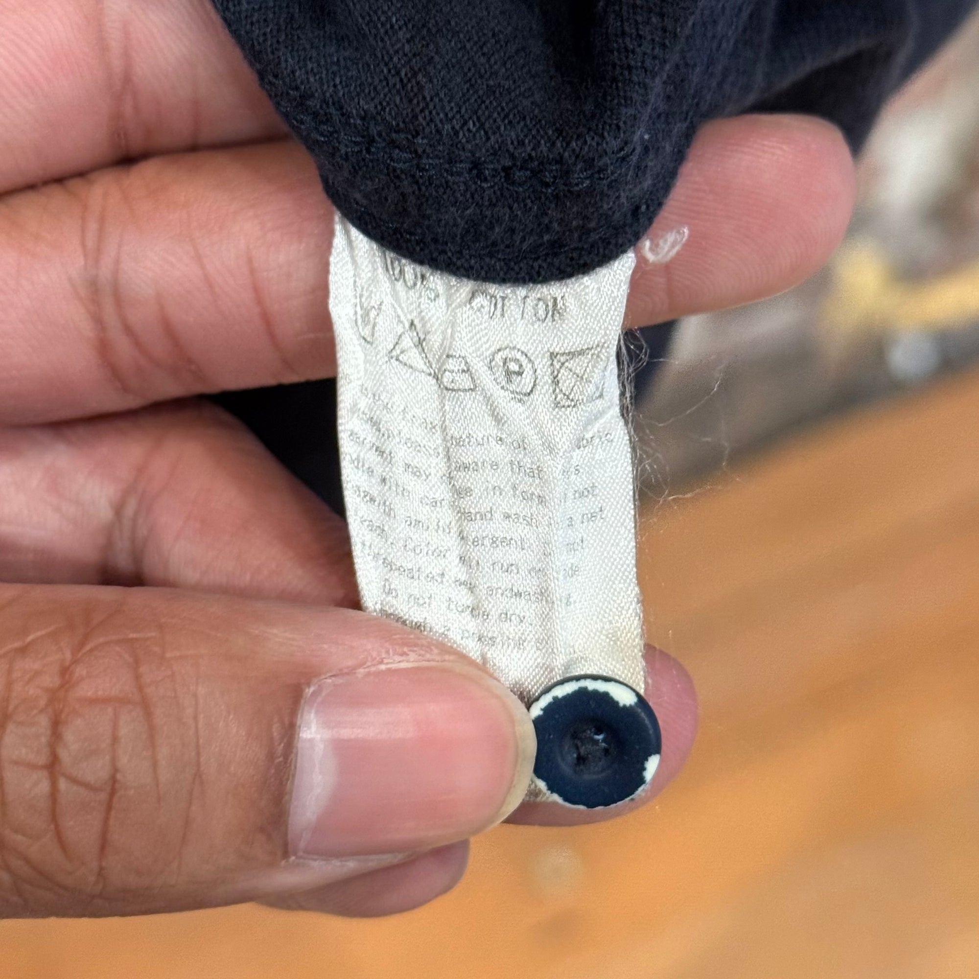 VISVIM STRIPED INDIGO DYE POLO ‘NAVY’