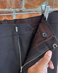JIL SANDER SHARP WOOL SERGE JACKET & PANTS ‘BROWN’